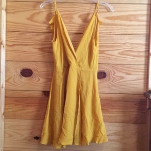 Mustard color dress